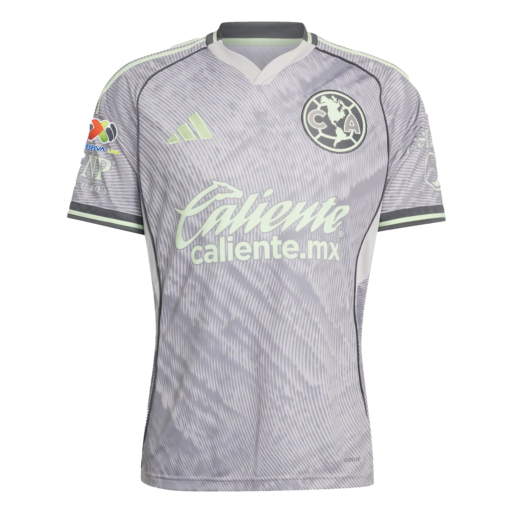 adidas Men's Club America Third Stadium Jersey 25/26 w/ Liga MX Patch (Grey)