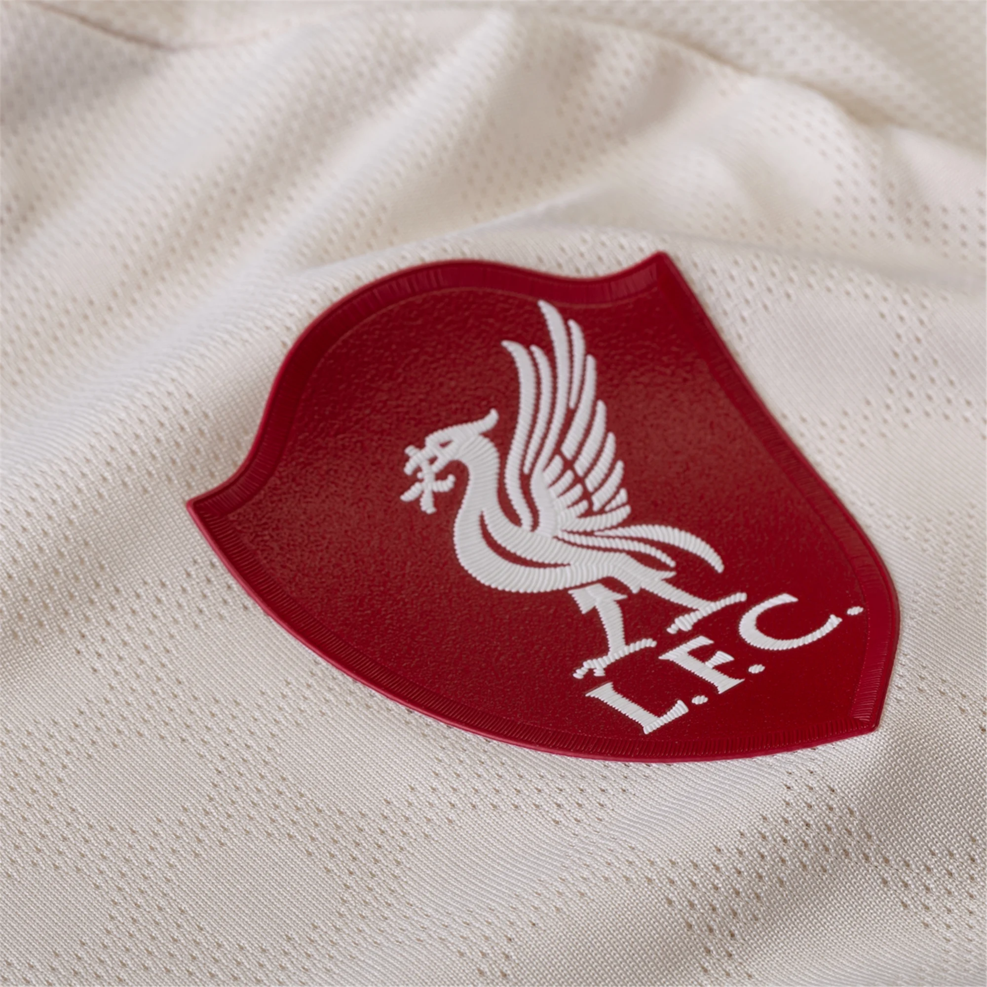 adidas Men's Liverpool Authentic Hugo Ekitike Away Jersey w/ Champions League Patches 25/26 (Wonder White)
