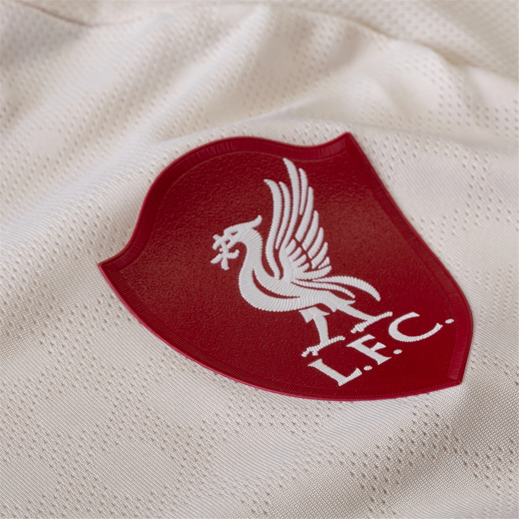 adidas Men's Liverpool Authentic Florian Wirtz Away Jersey w/ Champions League Patches 25/26 (Wonder White)
