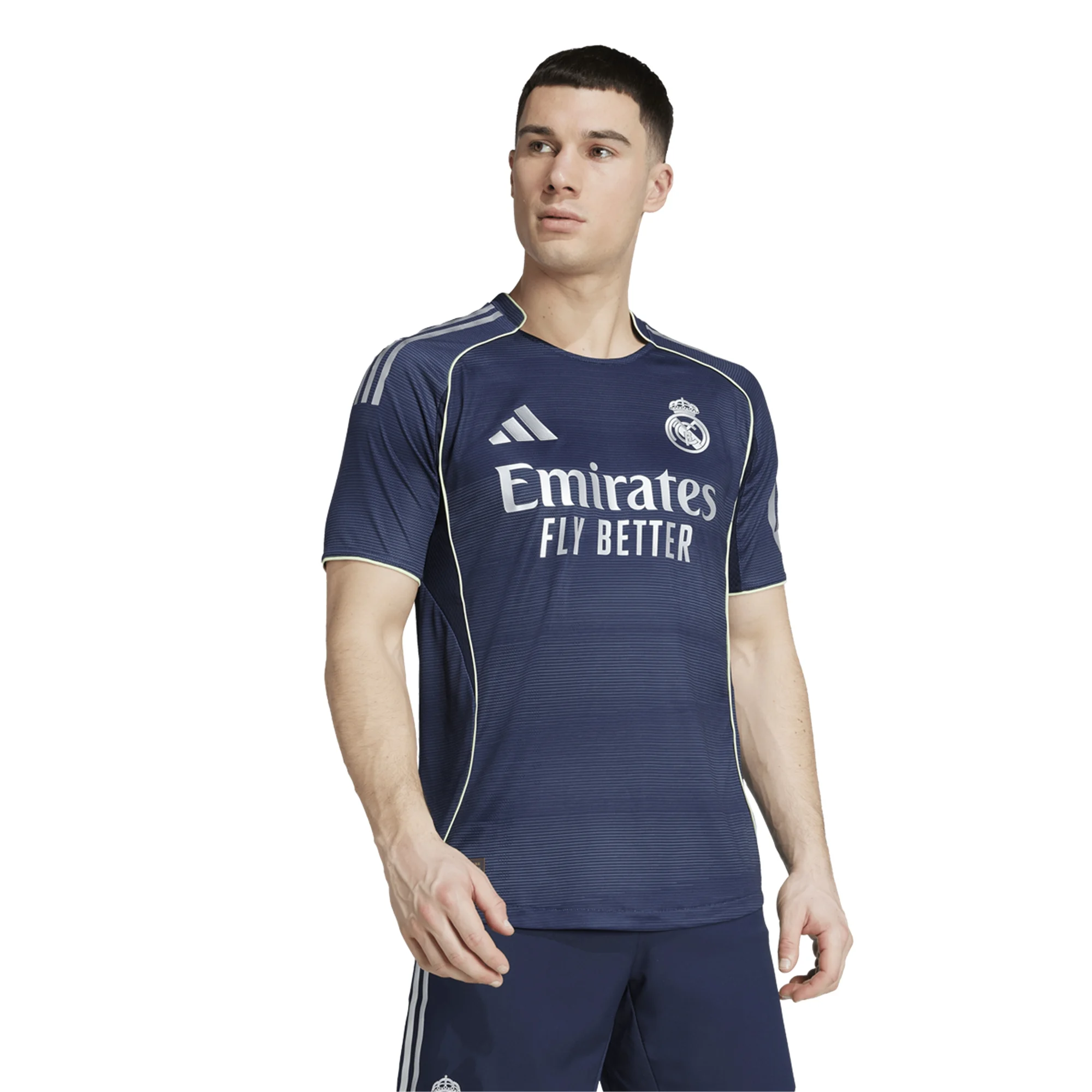 adidas Vini Jr. Real Madrid Authentic Away Jersey 25/26 w/ Champions League Patches (Legend Ink