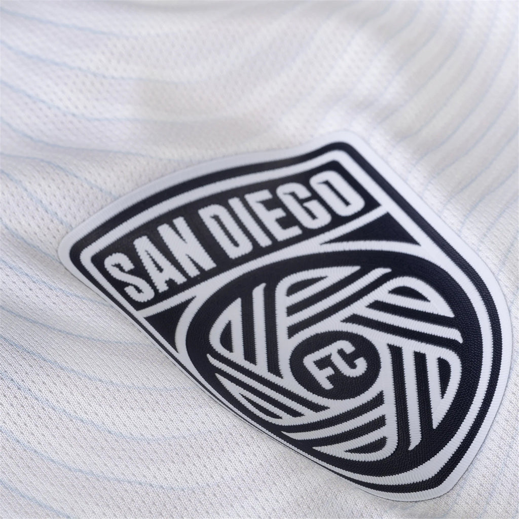 adidas San Diego FC Authentic Hamady Diop Away Jersey 25/26 w/ MLS & Apple Patch (White)