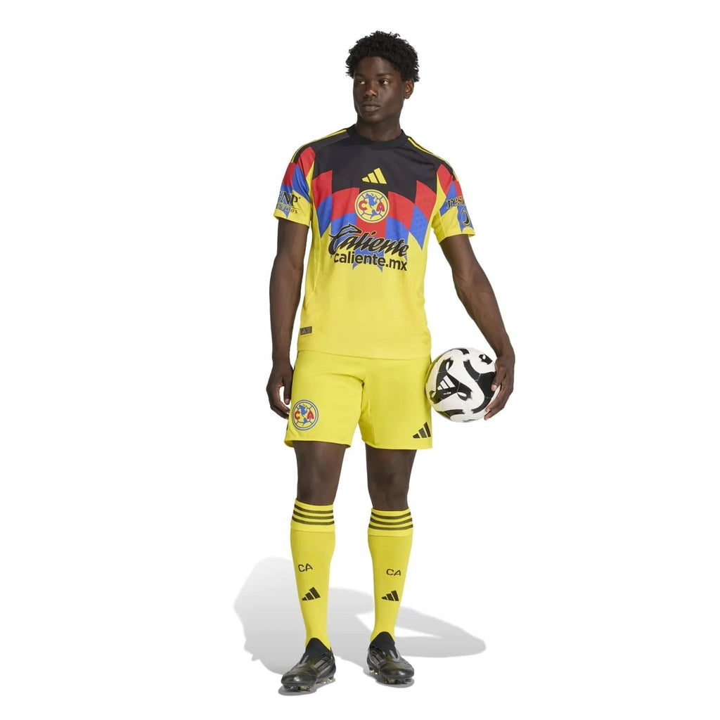 adidas C. Borja Men's Club America 25/26 Authentic Home Jersey (Yellow)