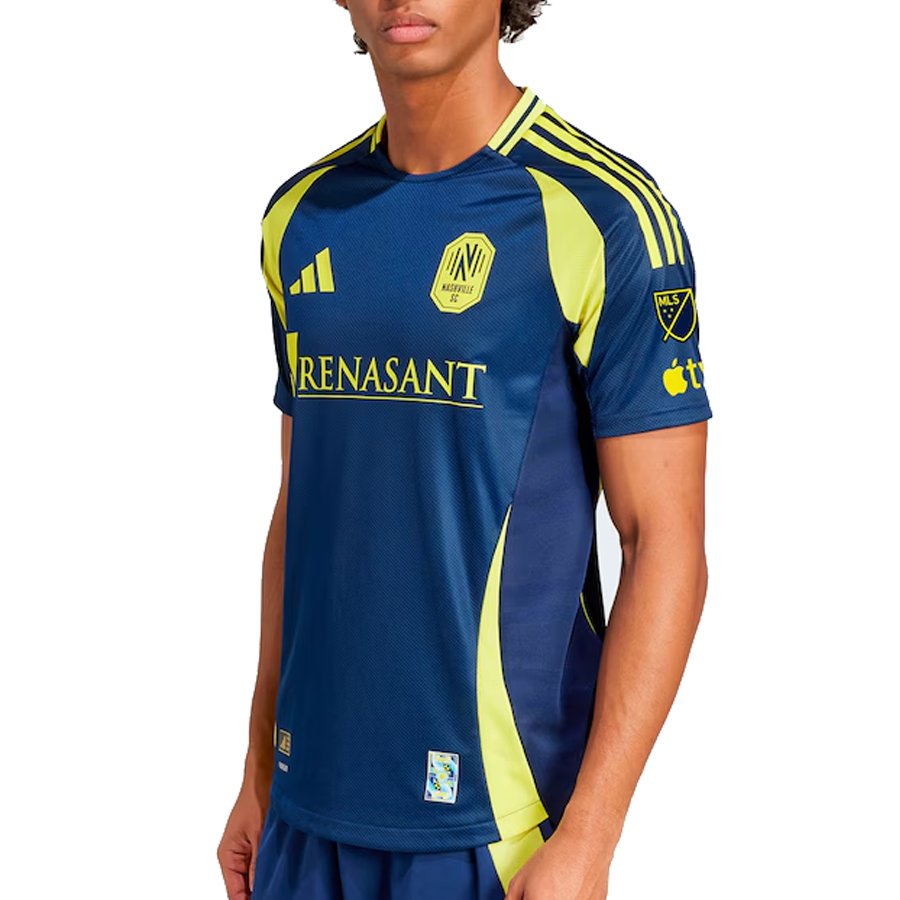 adidas Nashville Authentic Dan Lovitz Away Jersey w/ MLS + Apple TV 25/26 (Tena Blue)