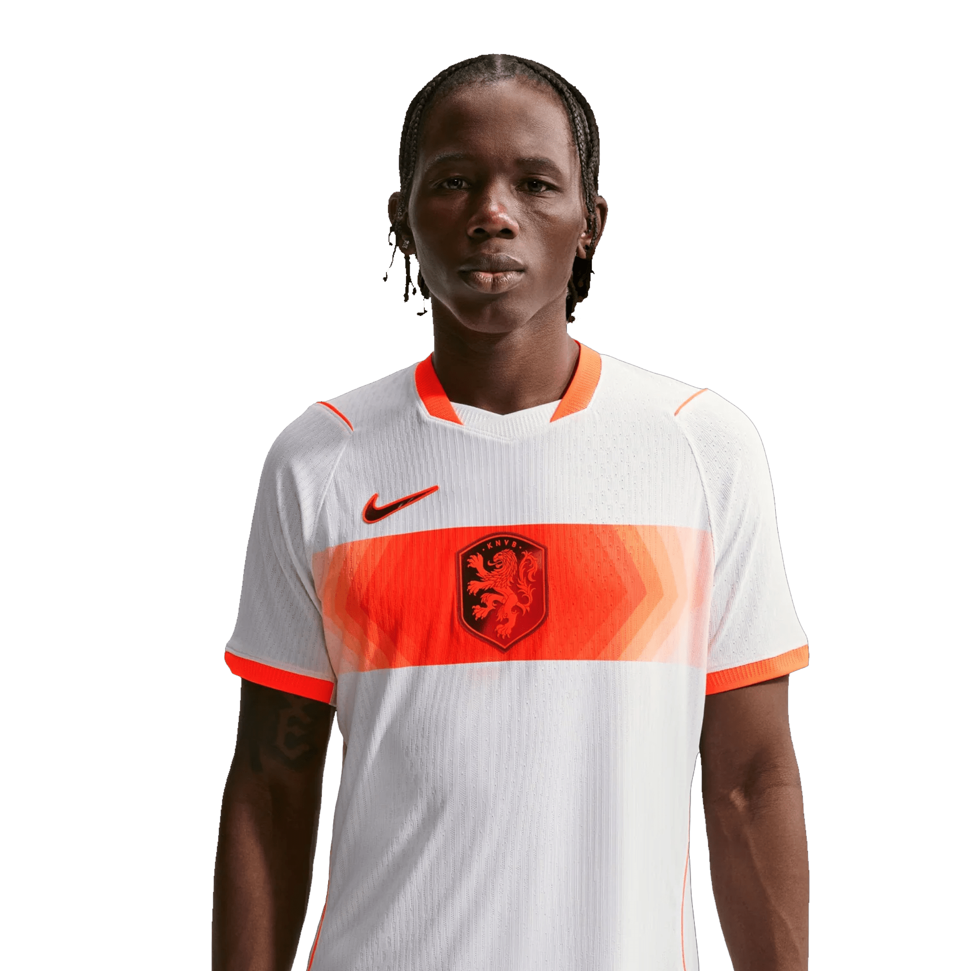 Nike Mens Netherlands Match Authentic Away Jersey 2026 (White/Hyper Crimson)